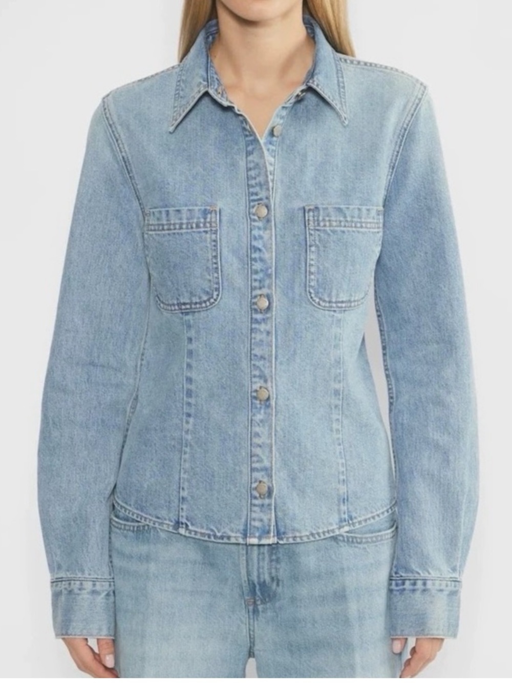 Denim Forum The '90s Sculpt Denim Shirt